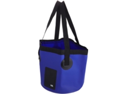 Cubo Plegable De 12 Litros En Pvc Resistente, Recipiente Multifuncional Para Agua, Ideal Para Pesca Y Acampada.