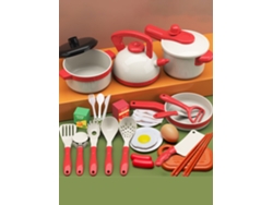 Juego de juguetes educativos para cocina infantil con 29 piezas de frutas y verduras para cortar, simulación de corte, Mdug