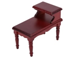 Mesa De Té En Miniatura 1:12 Para Casa De Muñecas. Muebles Decorativos De Madera.