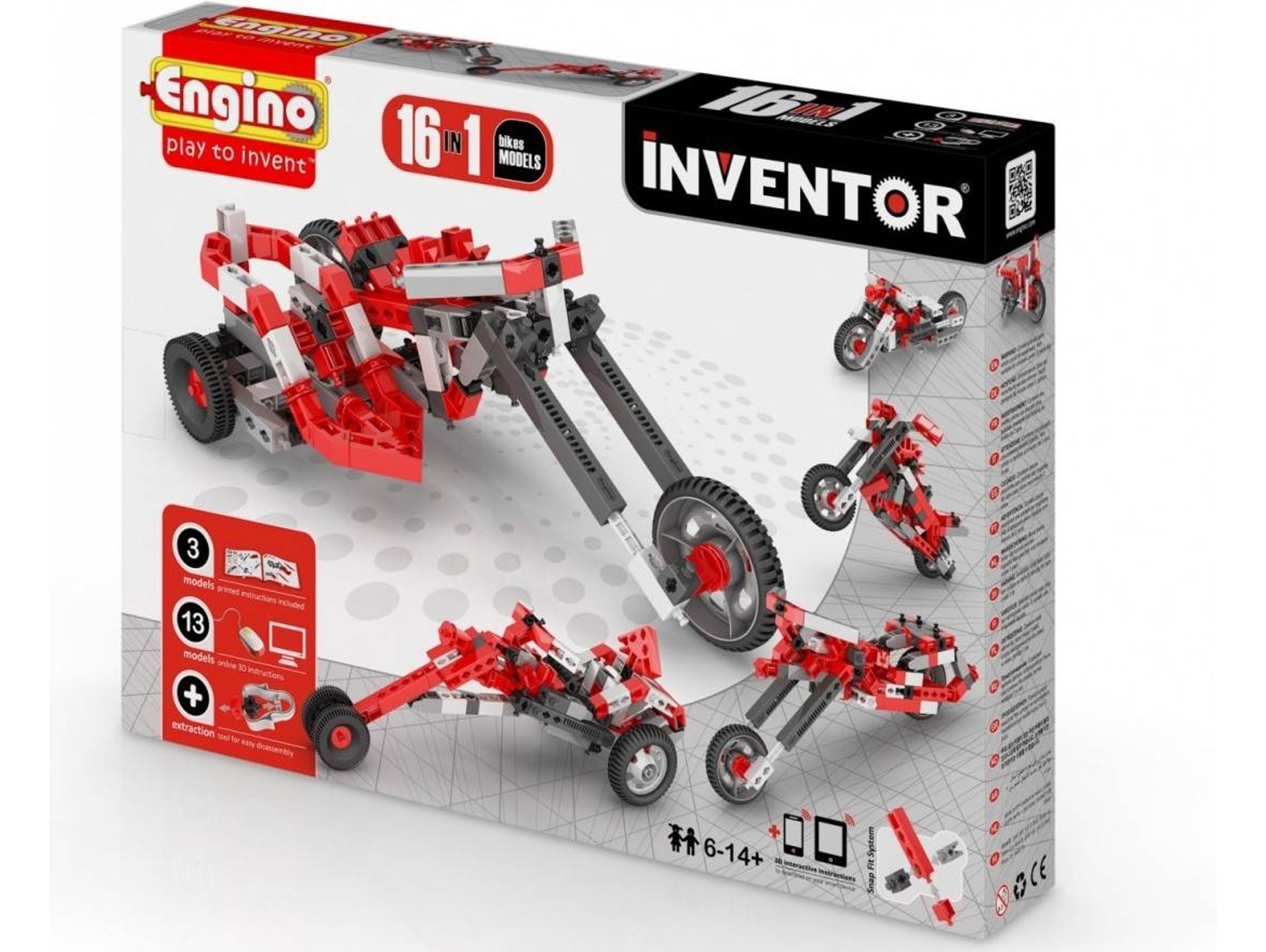 Construción ENGINO Inventor (16 Modelos - Motocicletas)