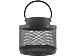Farol de velas decorativo BELIANI Yamdena de Hierro Negro 20x20x19
