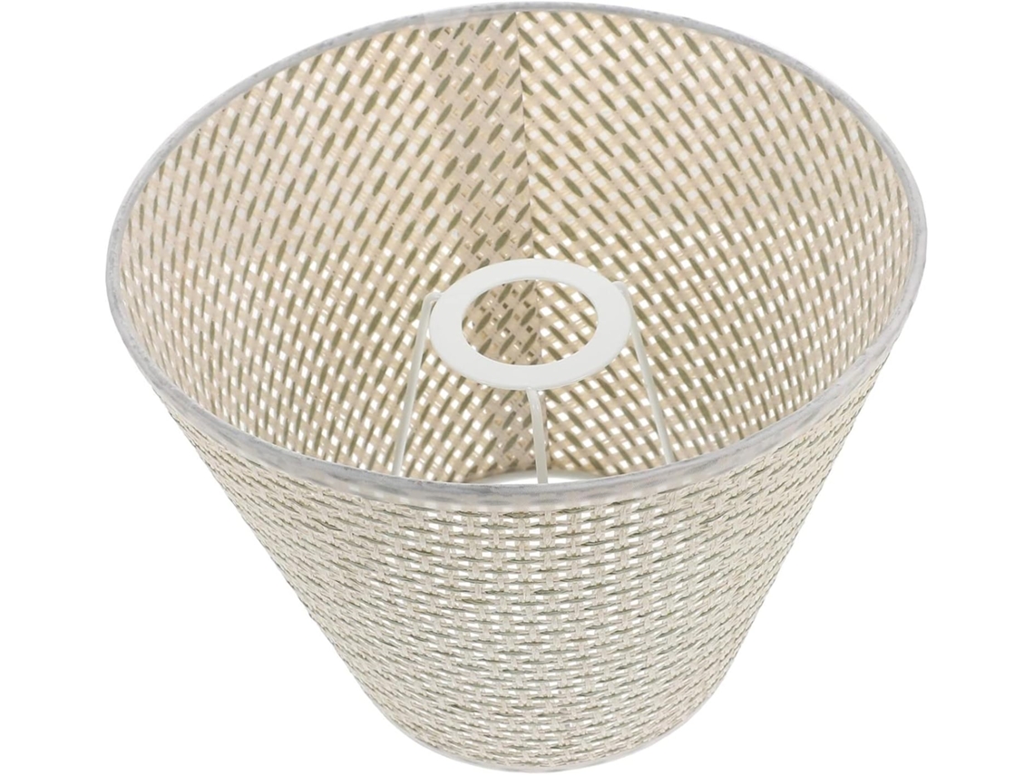 Lámpara de mesa de ratán 20x20 cm Beige SFUSHOS