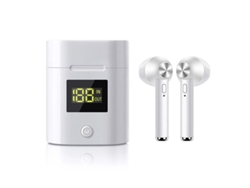 Auriculares Sem Fio Horas Yizhood True Wireless Bluetooth Blanco