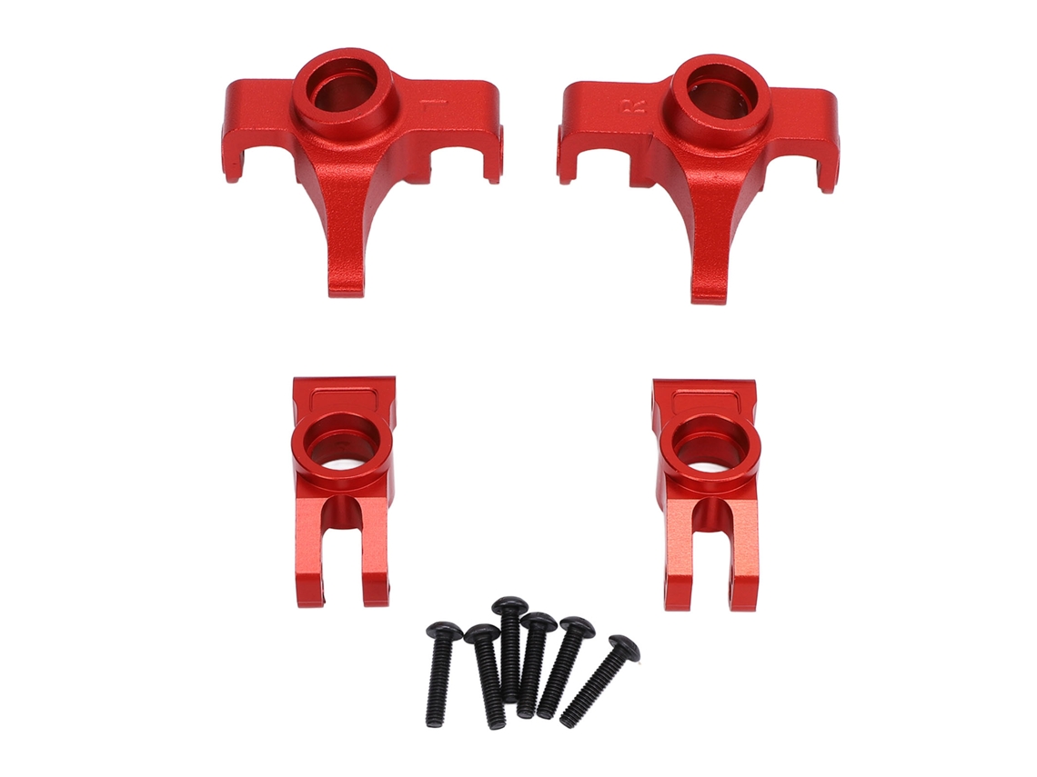 Piezas De Mejora Bloque De Dirección Delantero Eje Trasero Para Mjx Hyper Go 1/14 14209 14210 Kit De Repuesto De Aluminio