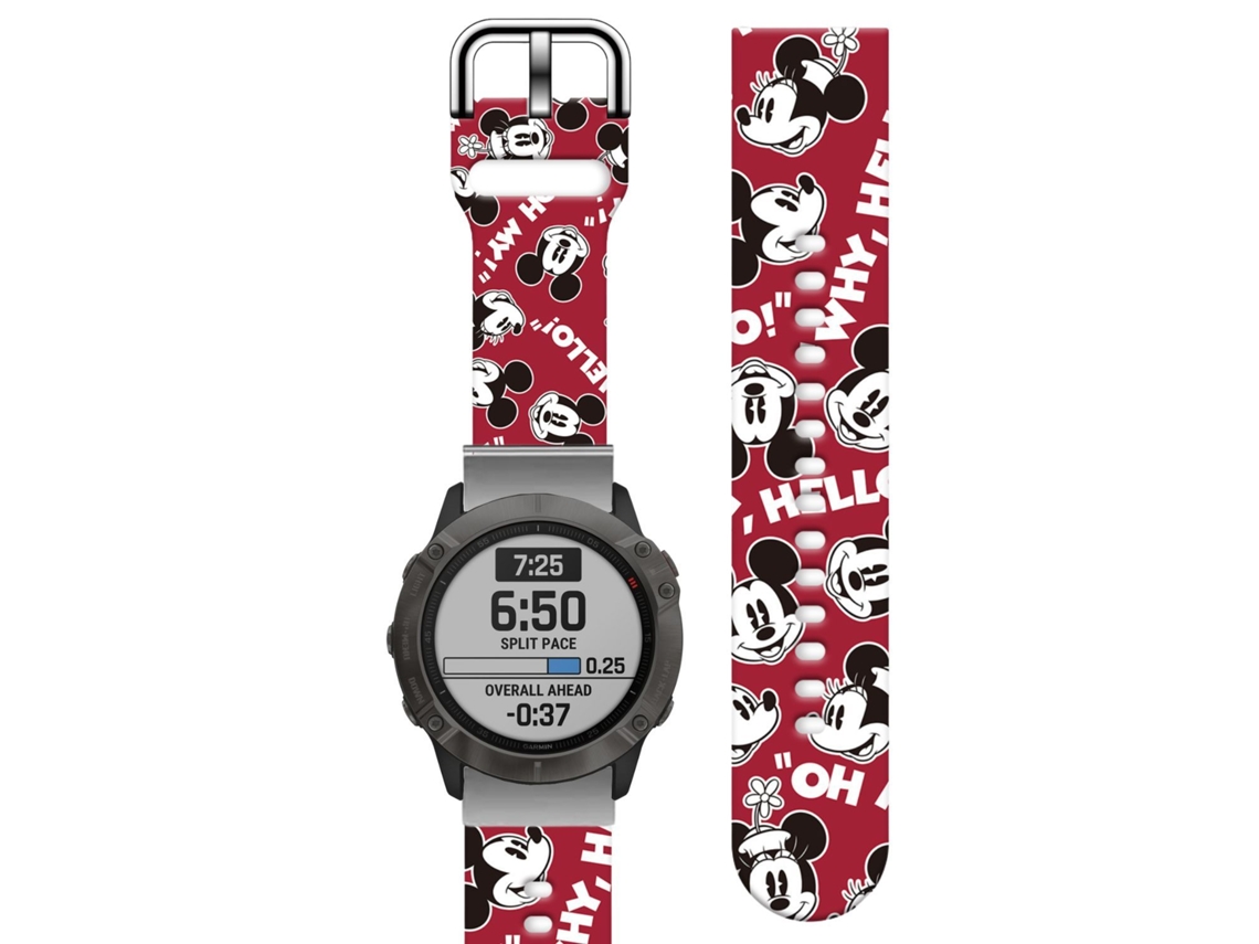 Correa Silicona Líquida para Garmin tactix Bravo Rojo