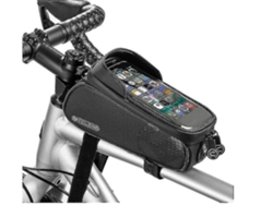 Bolsa impermeable para teléfono de bicicleta con pantalla táctil de TPU y visera integrada. Gusshious