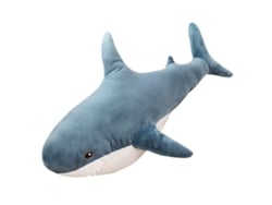 Rebe-almohada Tiburón Peluche Suave Juguete Animales De Peluche Regalo Divertido Decoración Azul 45cm