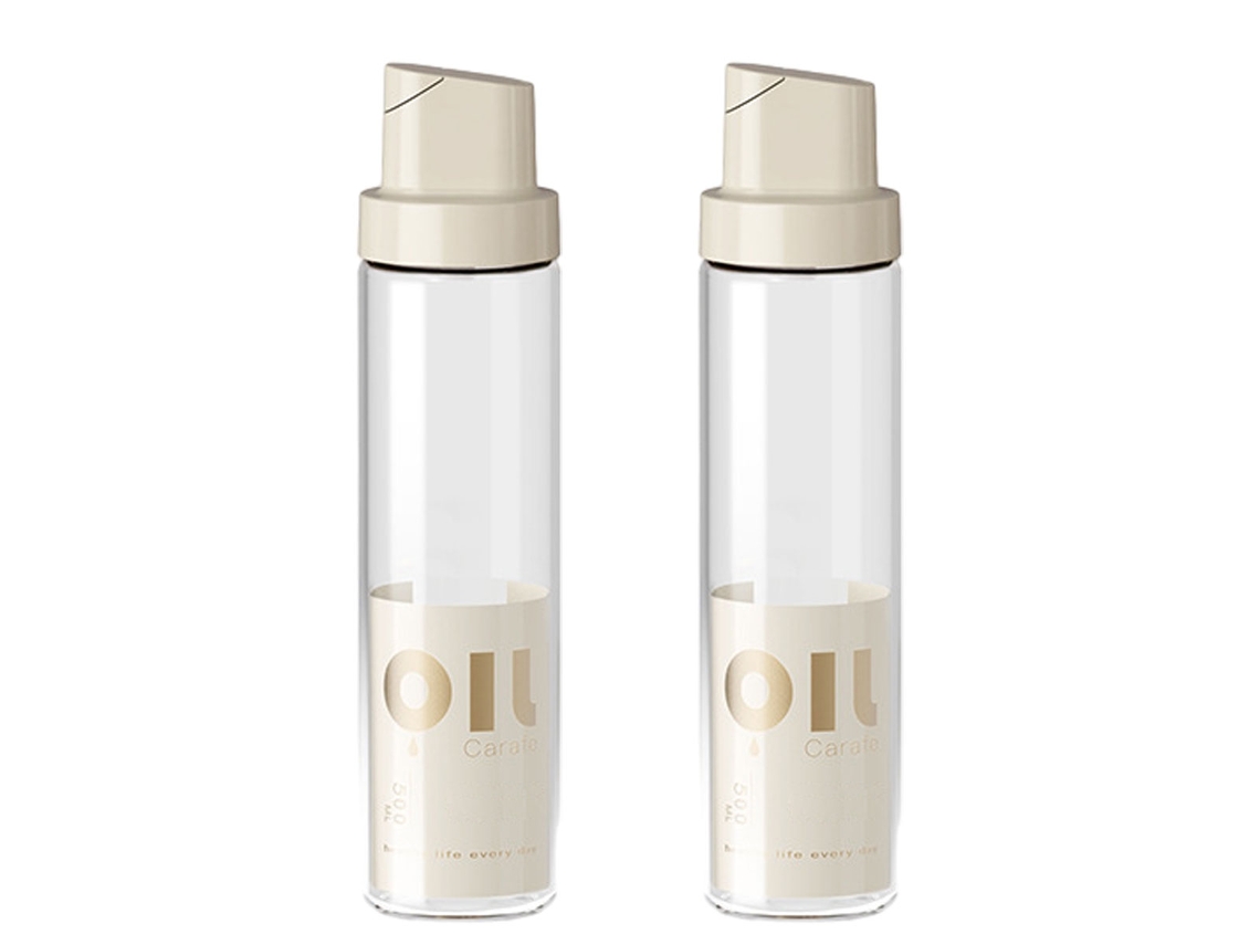 KOFIHETY Dispensador de Aceite de Oliva - Juego de Dispensadores de Aceite y Vinagre de Vidrio - Botella Dispensadora para Cocina