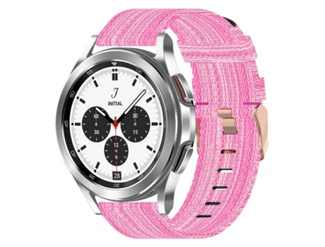 Correa de reloj inteligente para Samsung Galaxy Watch 4 Classic 42 mm 20 mm Nylon (rosa)