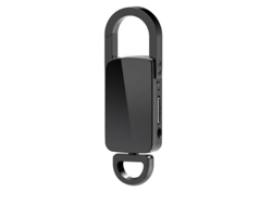 Grabadora de llavero, memoria USB con grabación activa, reproductor MP3 de 32 GB Yizhood (negro)