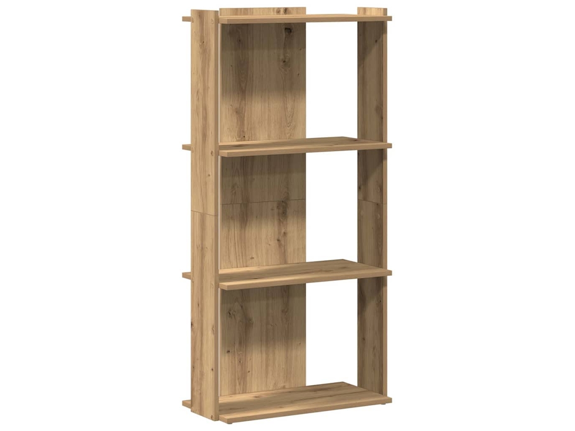 Lote de 3 librerías MAISON EXCLUSIVE en derivados artesanales de madera de roble.