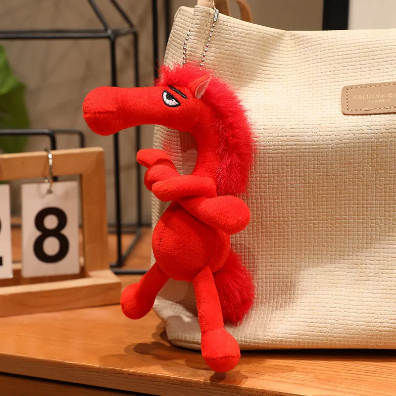 (rojo, 18 Cm) Lindo Colgante De Juguete De Caballo De Cielo De Simulación De Dibujos Animados De Anime