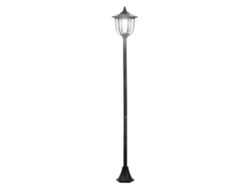 Lámpara Solar Led Para Jardín, 30/60 Lúmenes, Plástico Negro, 177 Cm