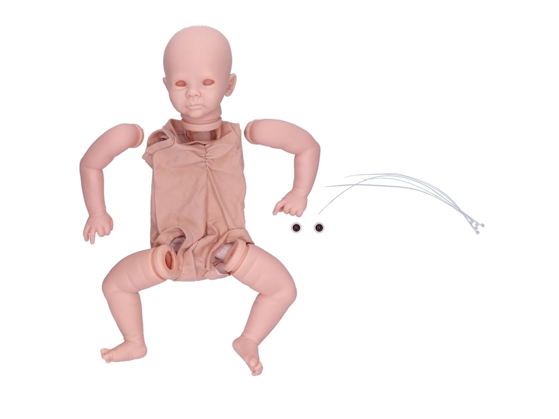 Rebe-kit De Muñeca Reborn De 19 Pulgadas Partes Inacabadas Suaves Para Diy Manual Para Niños