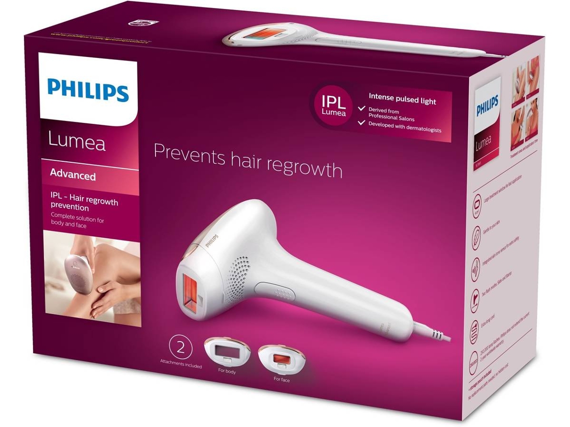 Philips Lumea Advanced Depiladora IPL, Luz Pulsada, con cable, 3