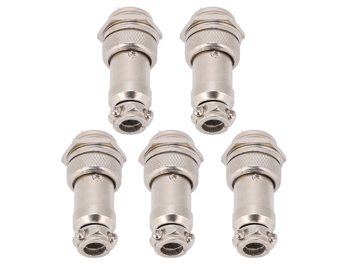 2026-as-conector De Enchufe De Aviación Gx16 16mm 2pin 5 Piezas Macho Hembra Cable Panel Metal 450v