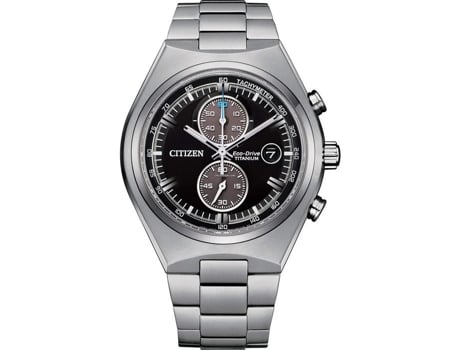 CITIZEN Reloj Masculino Eco-Drive Cronógrafo Correa de Titanio Plateada Ca7090-87E