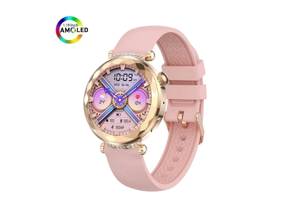 Reloj inteligente Hk88 AMOLED con llamadas Bluetooth, de moda, Bestvite (rosa)