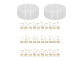30 Mini Clips Metálicos Para Encuadernar Documentos, De Gran Resistencia, Ideales Para El Hogar, La Oficina Y Para Encuadernar Documentos.