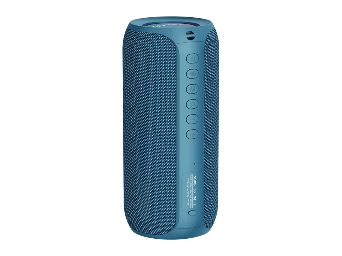 Altavoz Bluetooth portátil, resistente al agua, estéreo de 20 W. Mdug (azul)