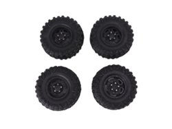 4 Neumáticos Rc De 2,2 Pulgadas Con Llanta De Plástico Resistente Al Desgaste Para Coches Rc Con Hexágono De 12 Mm