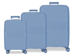 Juego de maletas MOVOM Inari azul claro (54x78x31cm 130l)