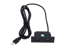 Toma Usb Integrada Con 2 Puertos Y Cable De 2,5 M, Material Abs, Para Cargar El Sofá, La Mesa Y El Teléfono Móvil.