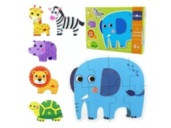 Dan26-rompecabezas De Animales Para Niños Pequeños Juguetes Educativos Con Piezas Grandes Set De Regalo