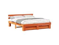 Maison Exclusive - Estructura De Cama Marrón 180 X 200 Cm Madera De Pino Macizo