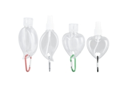 2026-4 Set Botellas Viaje Portátiles Con Llavero Botellas Plásticas Transparentes Estancas 50ml Para Exterior
