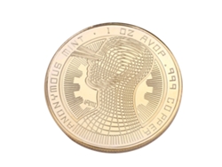 Moeda Comemorativa de Metal Btc Super Brain Padrão Colecionável Souvenir Artística Dourada