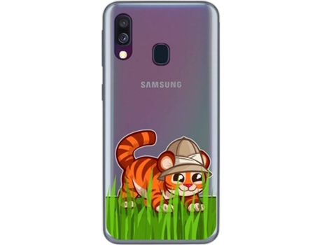 Carcasa Samsung Galaxy A40 TUMUNDOSMARTPHONE Tigre Multicolor