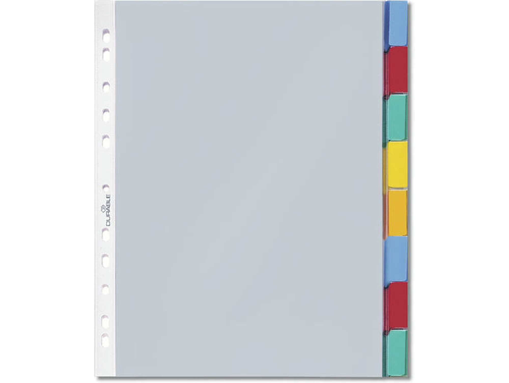 Separador DURABLE 6631-19 Gris (A4)