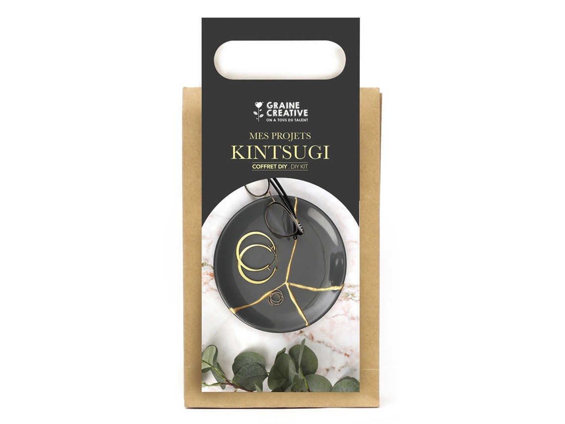 Reparación del Kintsugi dorado - Caja de bricolaje