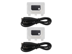 Bateria Recarregável 1400mah Com Display Led Para Controlador X/s Carga Rápida 2 Pacotes Branco