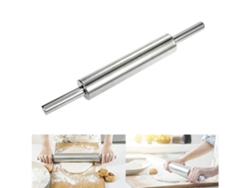 Rodillo De Acero Inoxidable Antiadherente, Adecuado Para Masa, Pizza, Tartas, Cocina., Hogar, Moderno, Uso Funcional