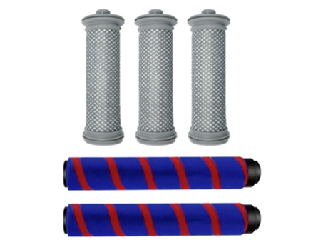 5pcs escova de rolo filtro hepa para aspiradores tineco a10/a11 hero a10/a11