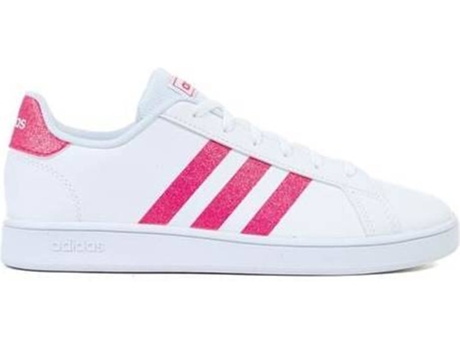 Zapatillas ADIDAS Grand Court K Niños (36.6 - Rosa y Blanco)