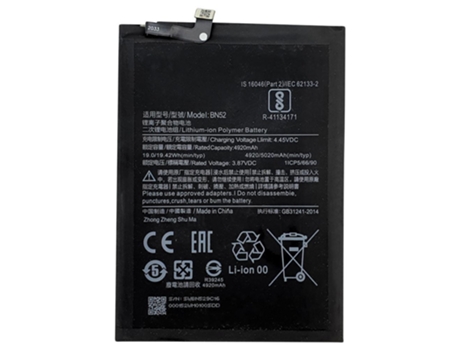 Bateria Xiaomi Redmi Note 9 Pro / Pro Max / 9S / Note 10 Pro / 10X 4G / BN53 | BN52 (5020mAh)