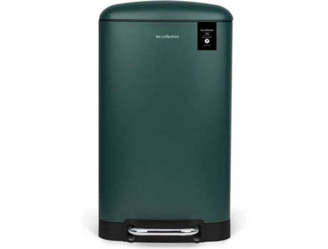 Cubo de Basura LES COLLECTORS N°701 (Verde - Acero Inoxidable - 30 L)