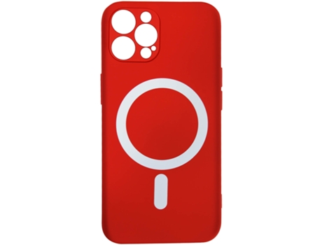 Carcasa MagSafe para iPhone 12 Pro Soft Touch Mate Bordes Altos Rojo AVIZAR