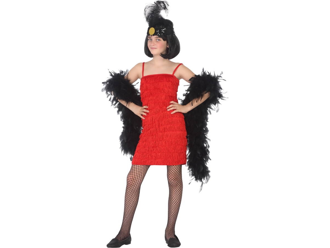 Disfraz de Niña DISFRAZZES Charleston Rojo (Talla: 3 a 4 años)