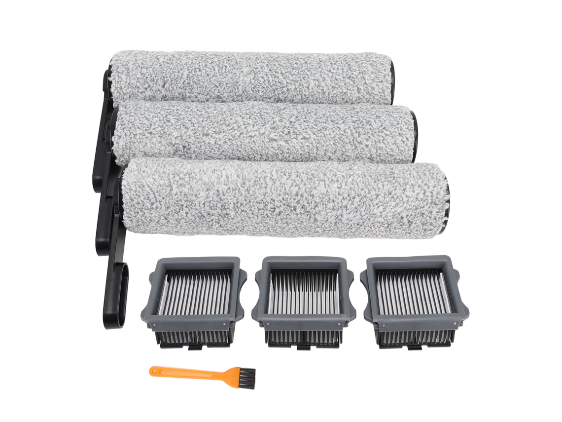 Kit De Repuestos Para Tineco S5: 3 Rodillos, 3 Filtros Hepa Y Cepillo De Limpieza.