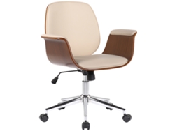 Silla de oficina Kemberg walnuss/creme CLP