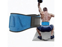 Cinturón De Levantamiento De Pesas Digitallab L Con Soporte Lumbar Para Sentadillas - Azul