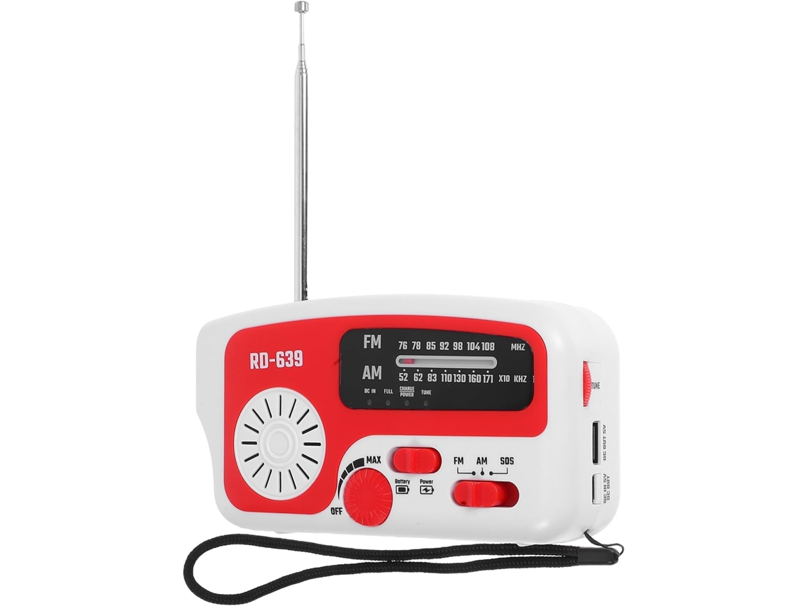 Linterna Solar Para Radio Y Cargador De Teléfono