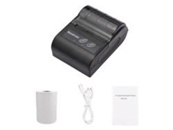 Impresora térmica portátil sin tinta de 2 pulgadas (58 mm) con USB y Bluetooth para oficinas, tiendas y restaurantes. Compatible con Windows, Android e iOS.