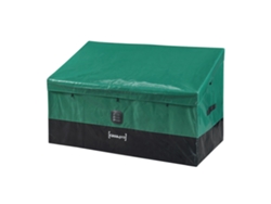 Caja de almacenamiento para exteriores Alanno de 387 L 122x64x76 cm - Verde/Negro CASA.PRO