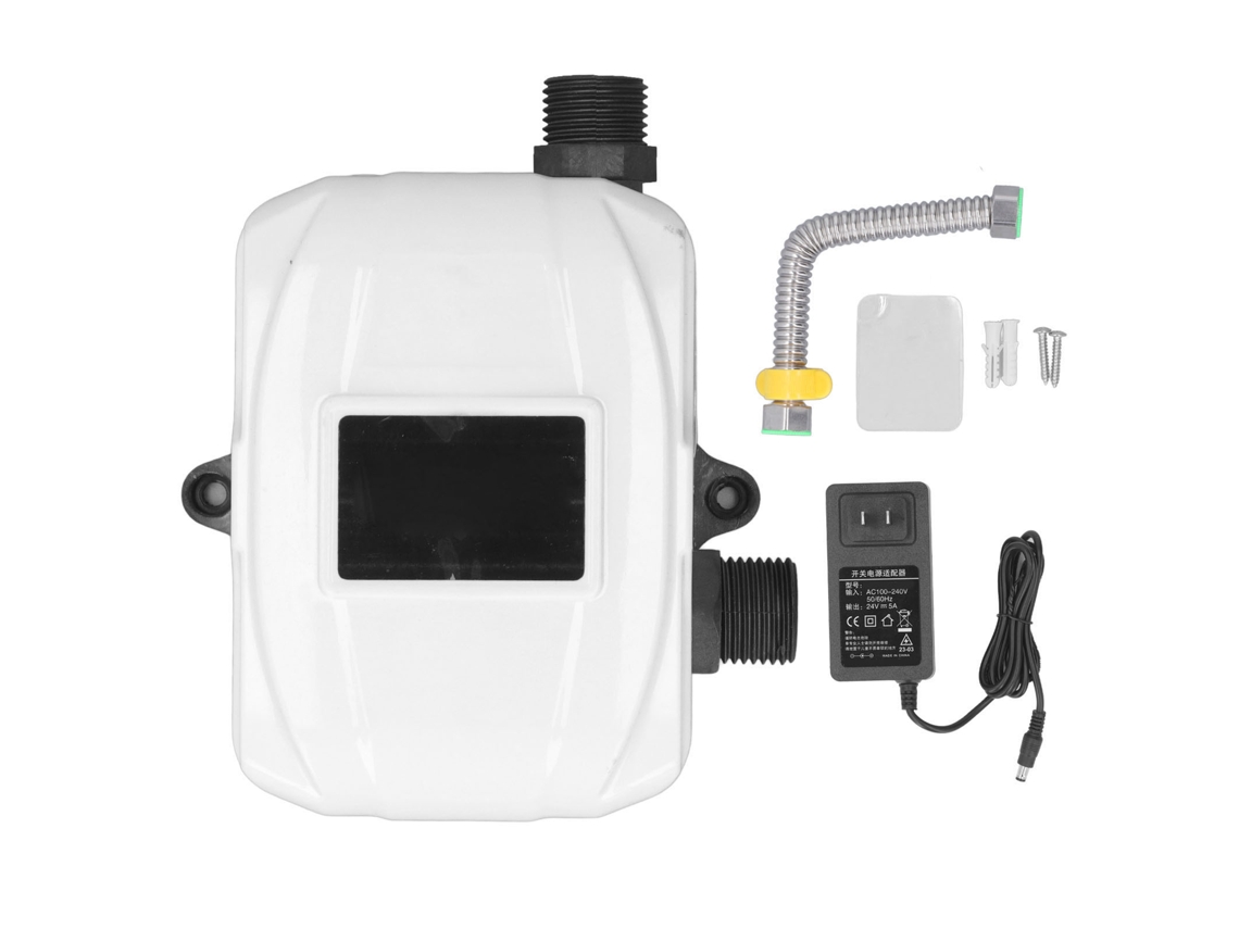 Bomba de refuerzo de presión automática DC24V 120W para uso doméstico, control de flujo, ideal para duchas, enchufe estadounidense 100-240V.