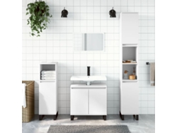 Mueble de baño 30x30x190 cm, derivados de madera, blanco, DKD HOME DECOR